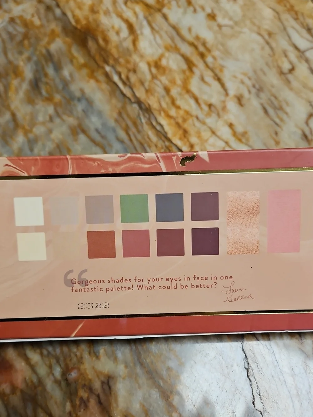 Laura Geller Terracotta Marble Eyeshadow Palette - Coral Orange